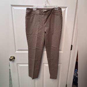 Talbots Dark Tan Pull-On Pants